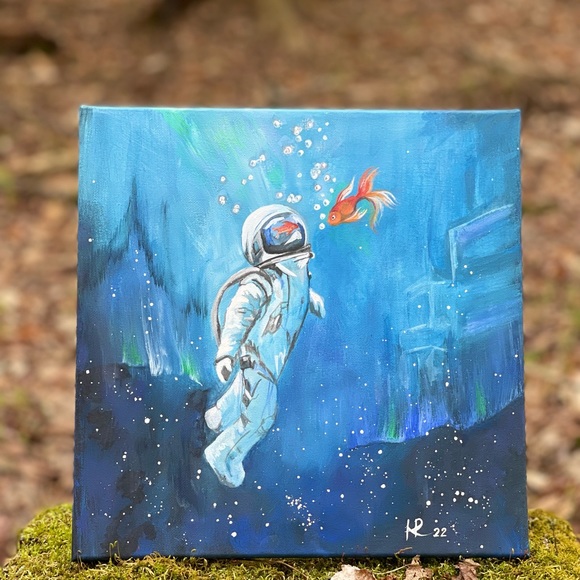 The work is based on the painting by Sirenko”Conversation of the Dumb"by Hana - Picture 7 of 11